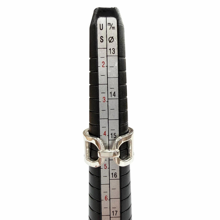 Excellent HERMES Ring Ever Chaine d'Ancre Ring Silver AG925 Women 48