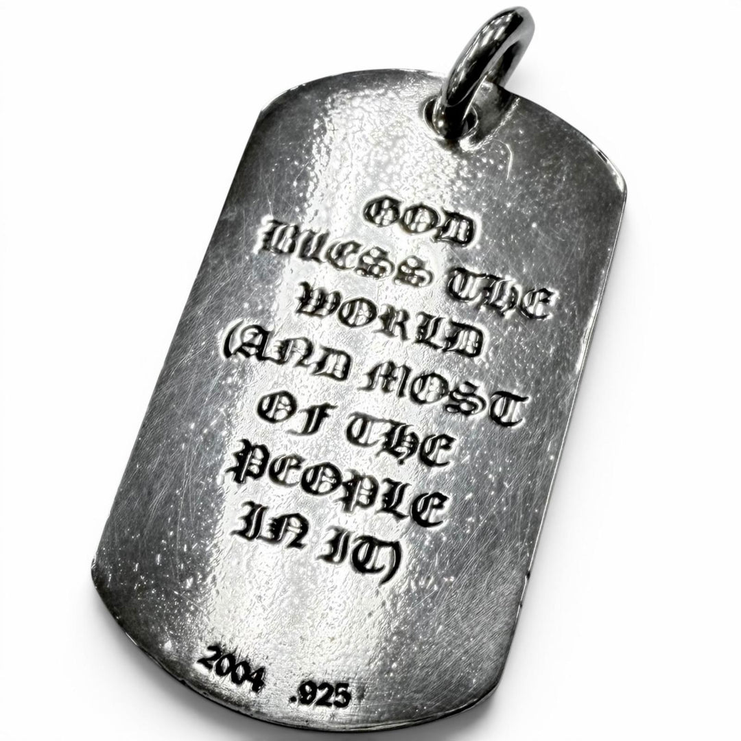 Very Good CHROME HEARTS Pendant top D TAG LRG GOD BLESS