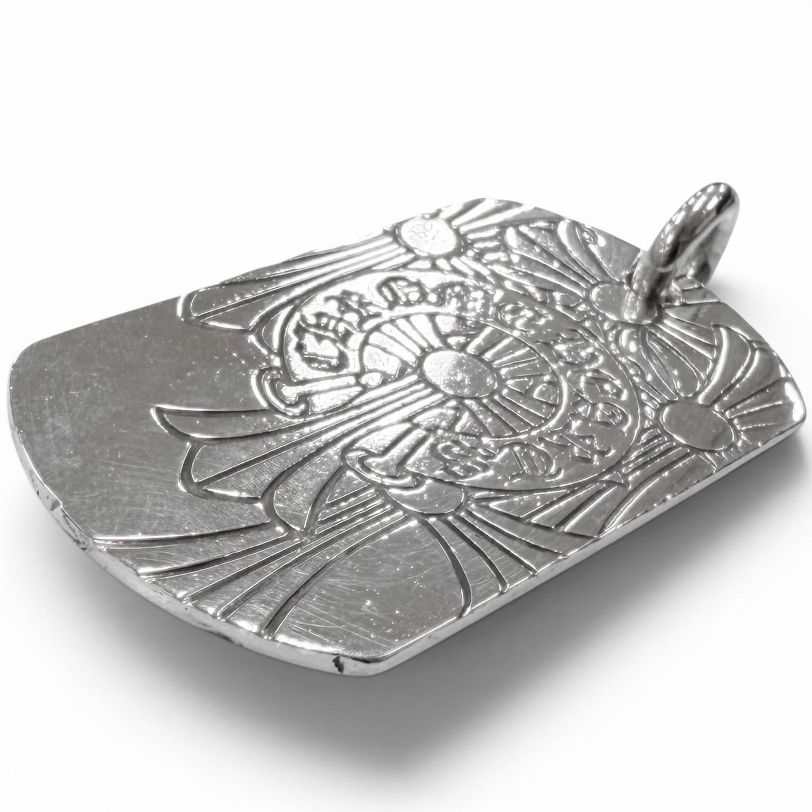 Very Good CHROME HEARTS Pendant top D TAG LRG GOD BLESS – caro-japan