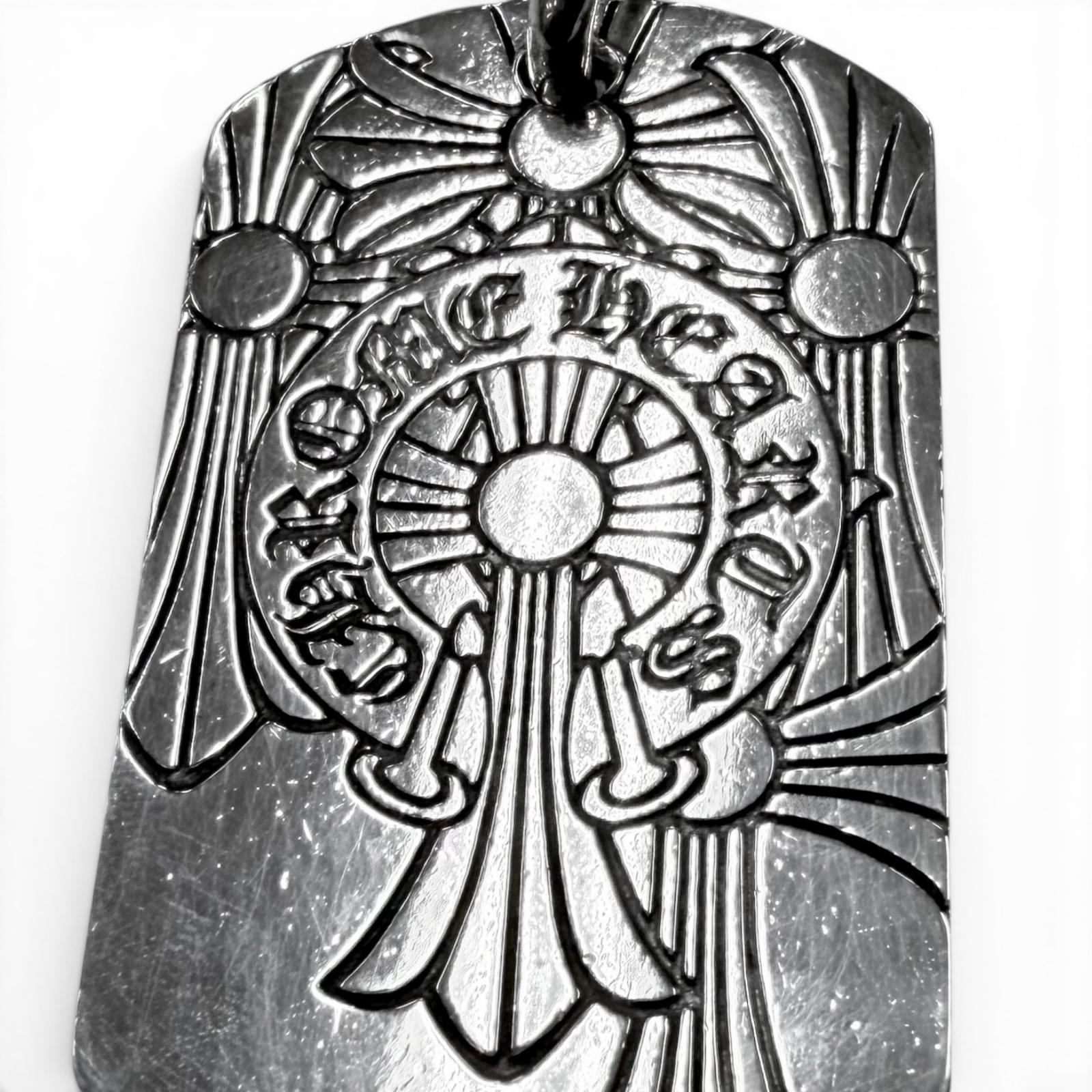 Very Good CHROME HEARTS Pendant top D TAG LRG GOD BLESS – caro-japan
