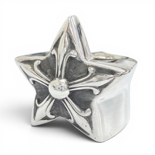 Great CHROME HEARTS Ring ring STR LRG Large Star Ring Silver 925 mens