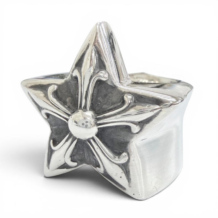 Great CHROME HEARTS Ring ring STR LRG Large Star Ring Silver 925 mens