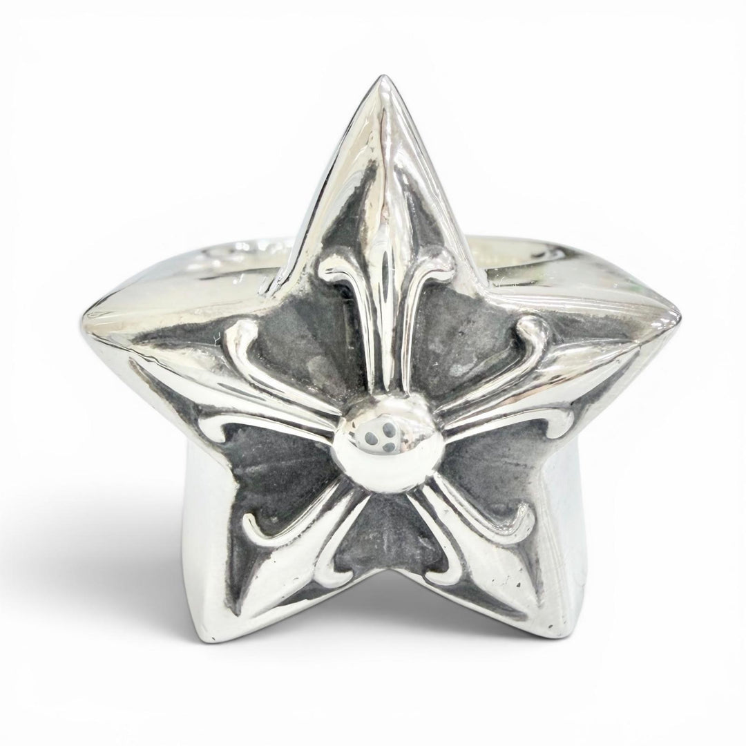 Great CHROME HEARTS Ring ring STR LRG Large Star Ring Silver 925 mens