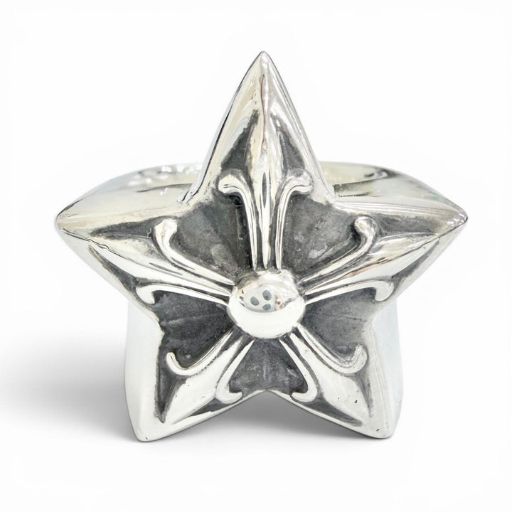 Great CHROME HEARTS Ring ring STR LRG Large Star Ring Silver 925 mens