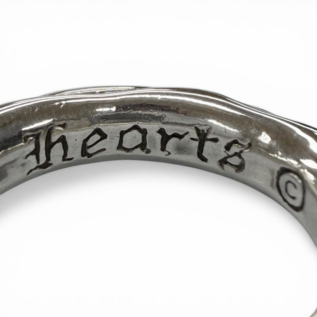 Excellent CHROME HEARTS Ring Scroll band Silver 925 mens