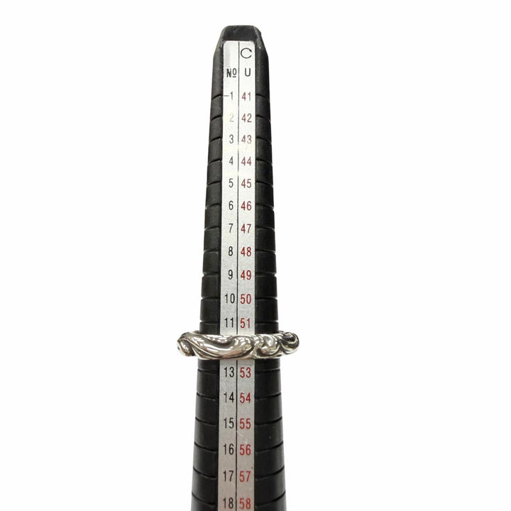 Excellent CHROME HEARTS Ring Scroll band Silver 925 mens