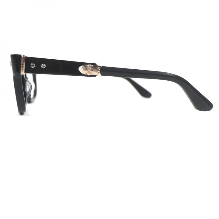 Excellent CHROME HEARTS Glasses JENNA TAIL YEA Cross Metal black 18KGP mens
