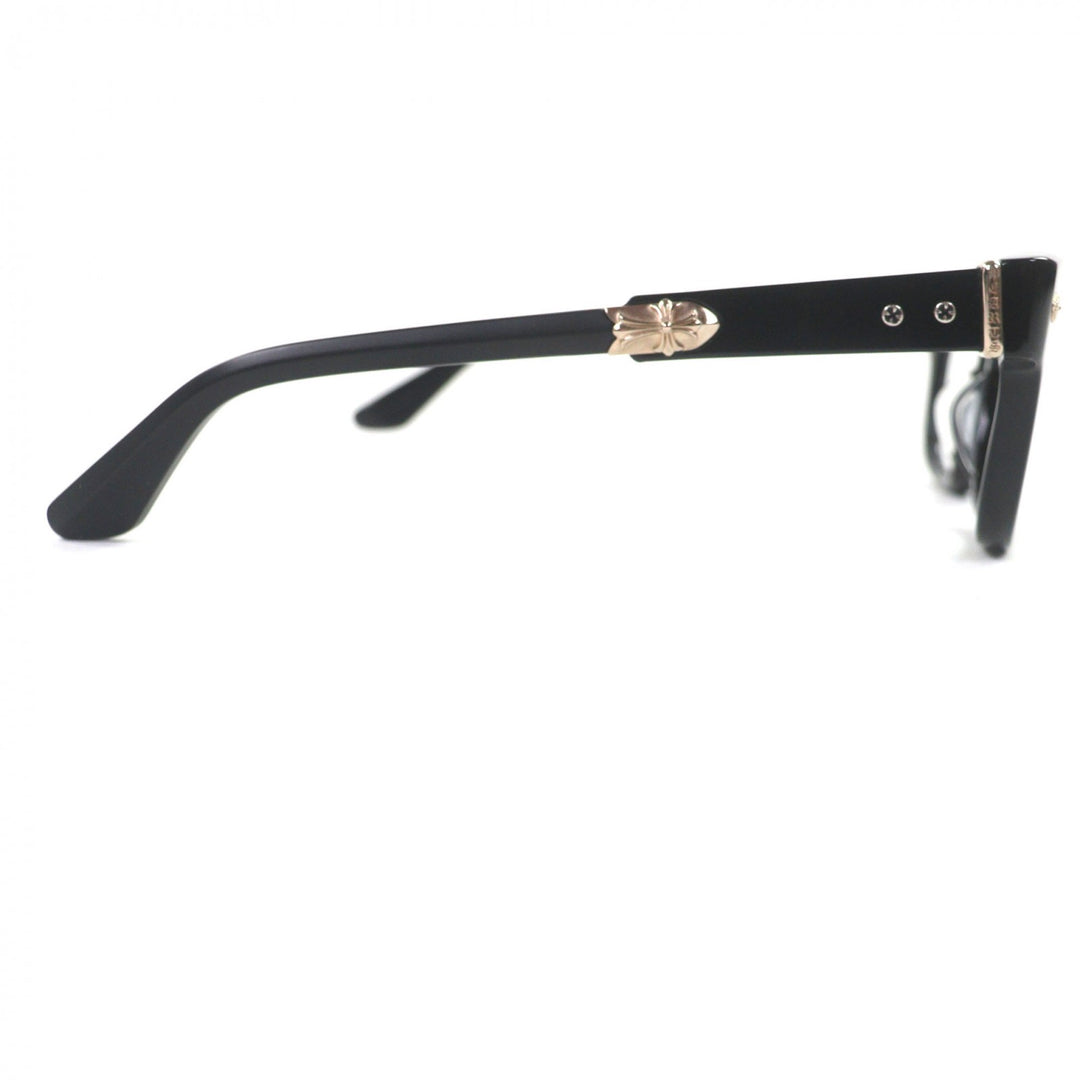 Excellent CHROME HEARTS Glasses JENNA TAIL YEA Cross Metal black 18KGP mens