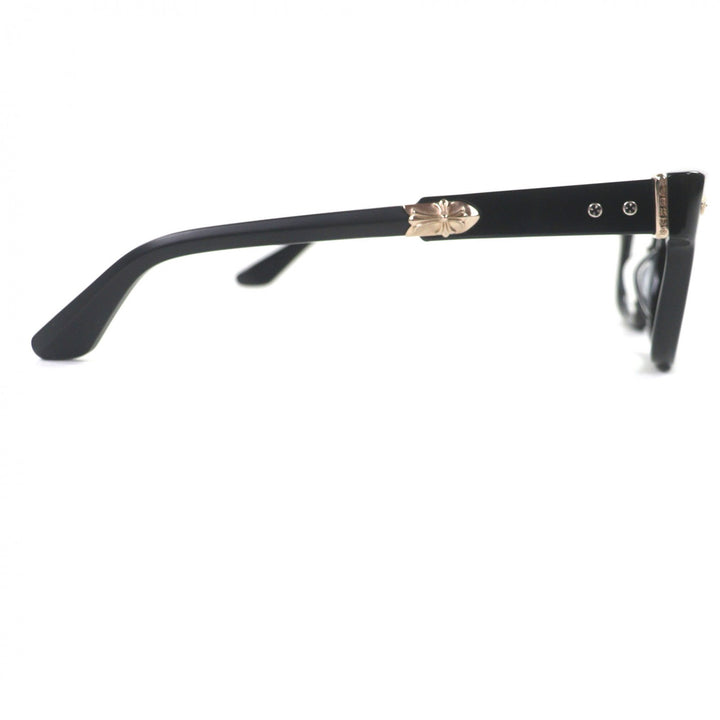 Excellent CHROME HEARTS Glasses JENNA TAIL YEA Cross Metal black 18KGP mens