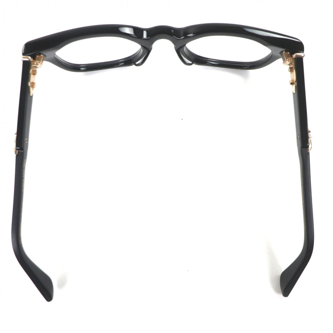 Excellent CHROME HEARTS Glasses JENNA TAIL YEA Cross Metal black 18KGP mens