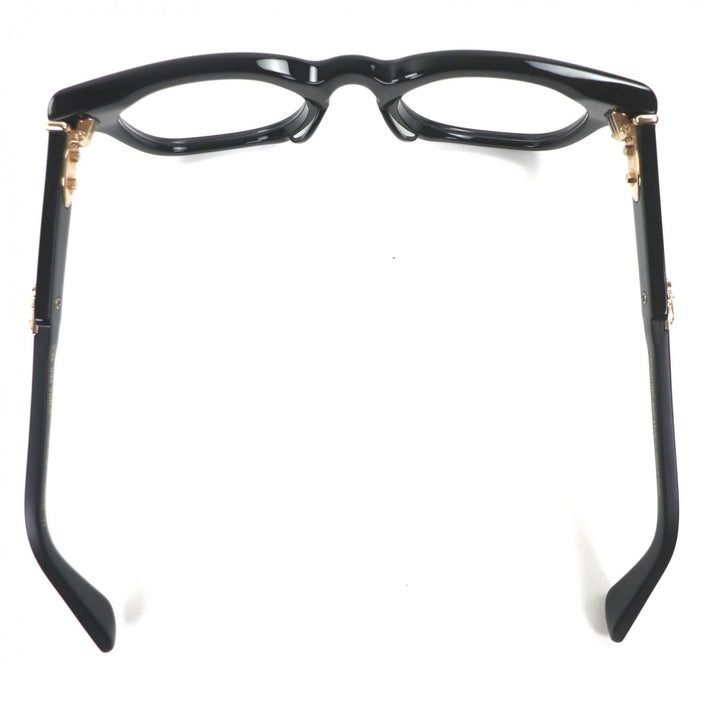 Excellent CHROME HEARTS Glasses JENNA TAIL YEA Cross Metal black 18KGP mens