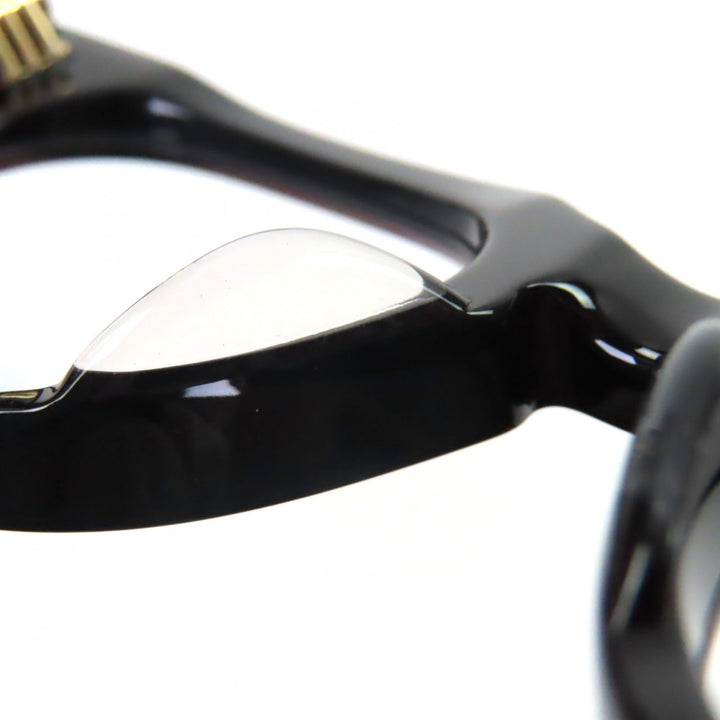 Excellent CHROME HEARTS Glasses JENNA TAIL YEA Cross Metal black 18KGP mens