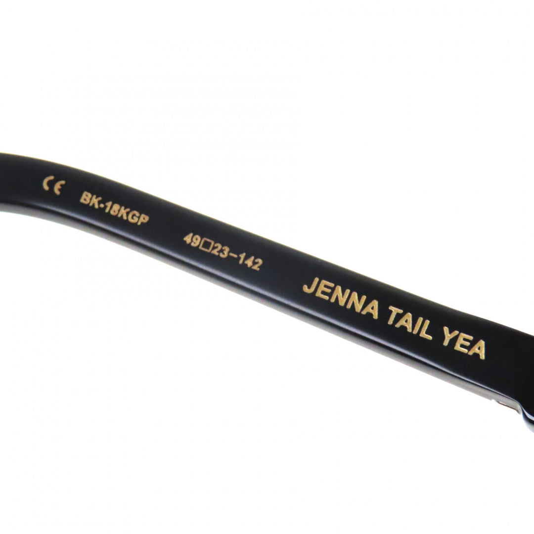 Excellent CHROME HEARTS Glasses JENNA TAIL YEA Cross Metal black 18KGP mens