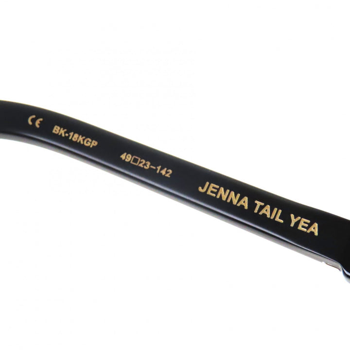 Excellent CHROME HEARTS Glasses JENNA TAIL YEA Cross Metal black 18KGP mens