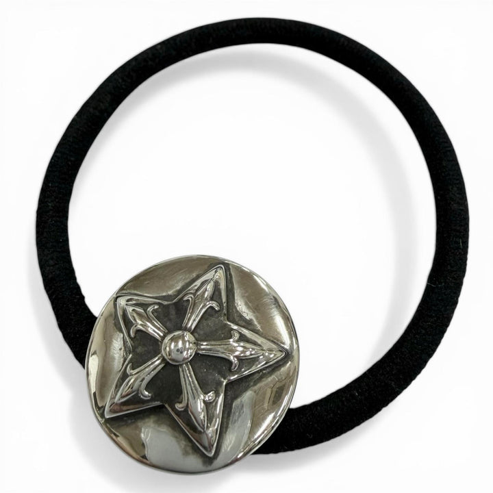 Excellent CHROME HEARTS hair accessory Star Button Hair Tie Silver 925 mens