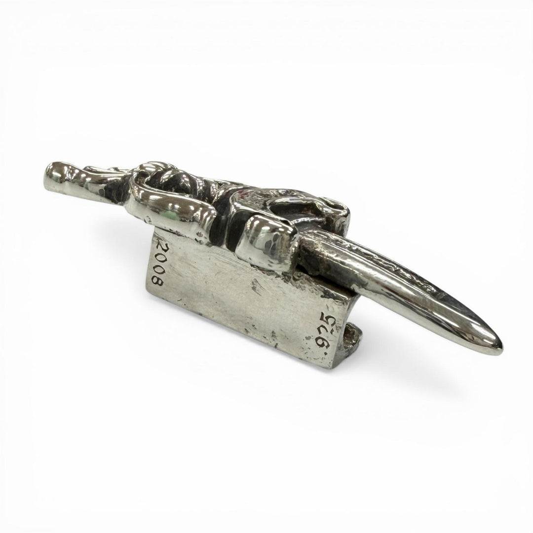 Great CHROME HEARTS hair accessory Dagger Concho Silver 925 mens