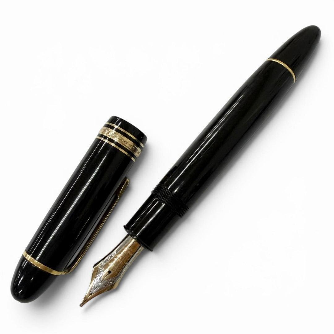 Very Good MONTBLANC fountain pen Meisterstück 149 60s black 14C mens