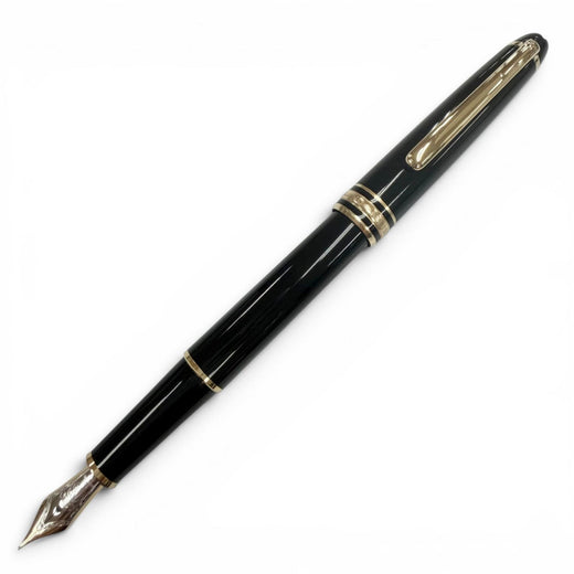 Very Good MONTBLANC fountain pen Meisterstück Classic white star black 14K mens