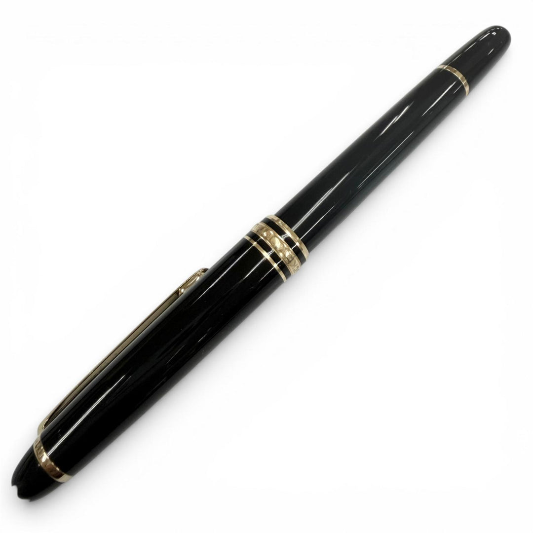 Very Good MONTBLANC fountain pen Meisterstück Classic white star black 14K mens