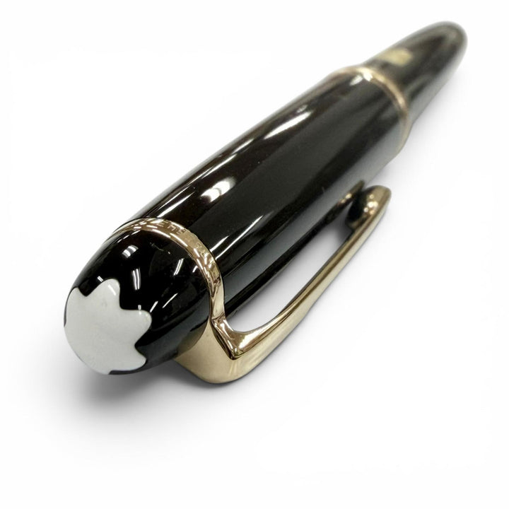 Very Good MONTBLANC fountain pen Meisterstück Classic white star black 14K mens