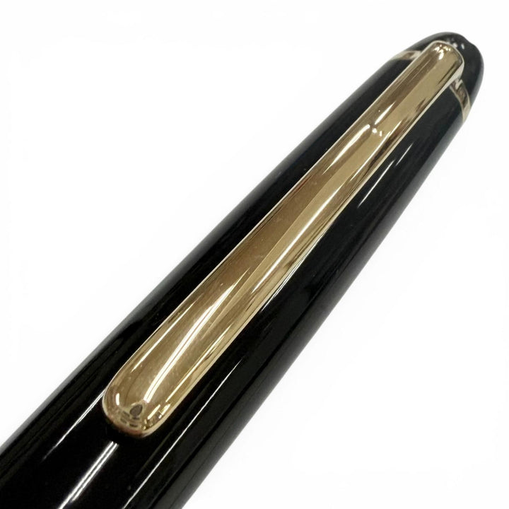 Very Good MONTBLANC fountain pen Meisterstück Classic white star black 14K mens