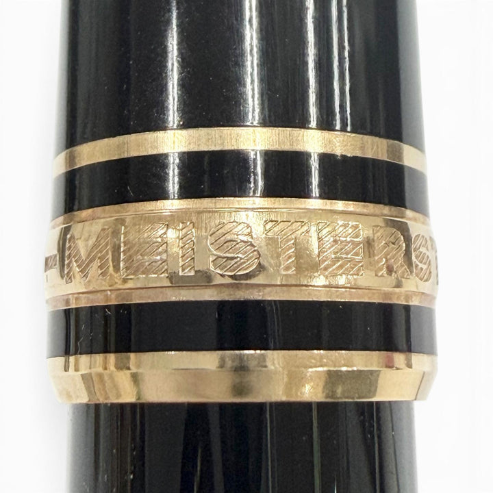 Very Good MONTBLANC fountain pen Meisterstück Classic white star black 14K mens