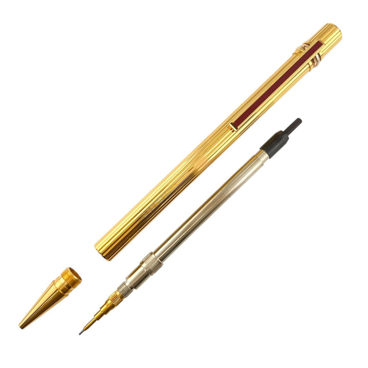 Excellent Cartier mechanical pencil must do Trinity Stripe Pattern Gold bordeaux