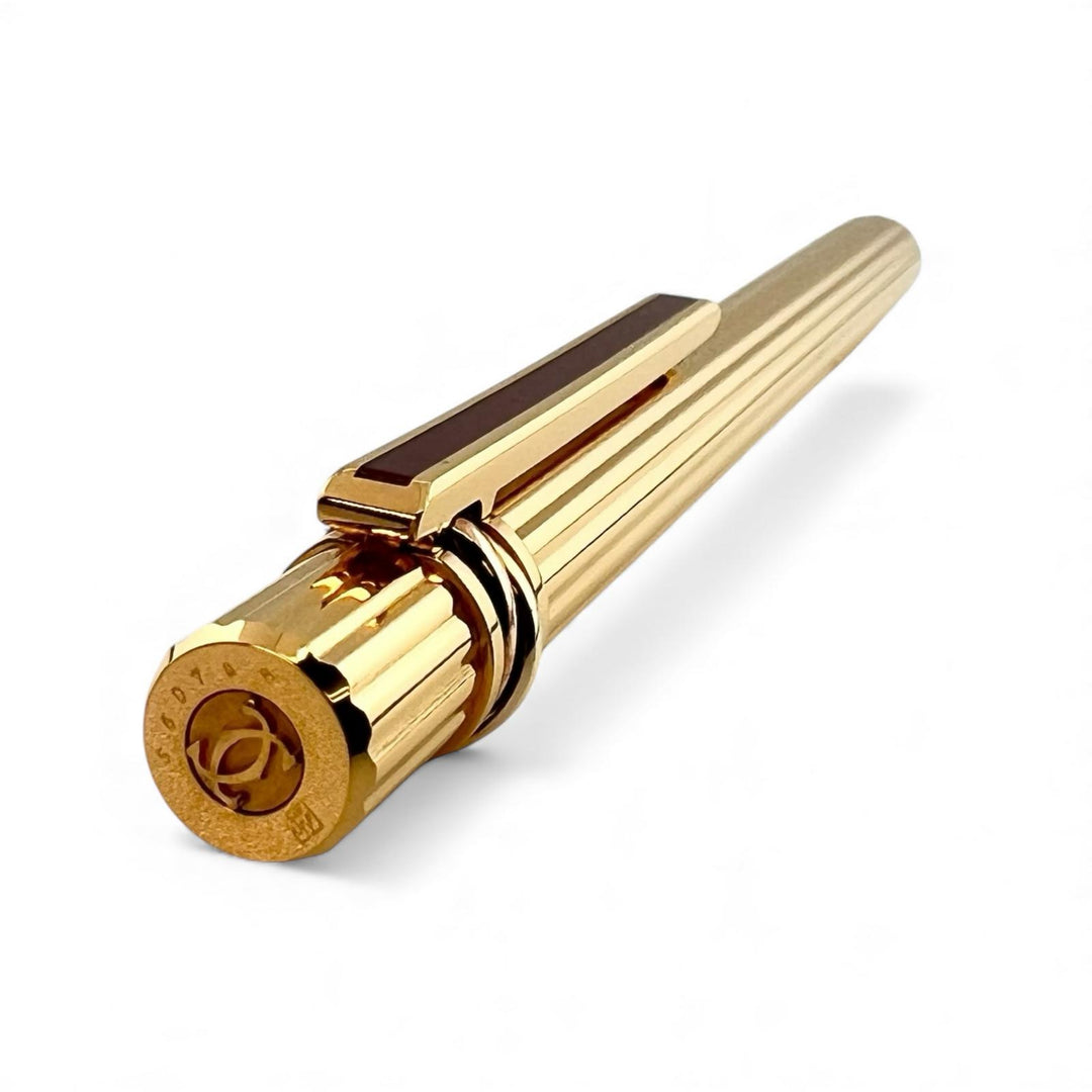 Excellent Cartier mechanical pencil must do Trinity Stripe Pattern Gold bordeaux