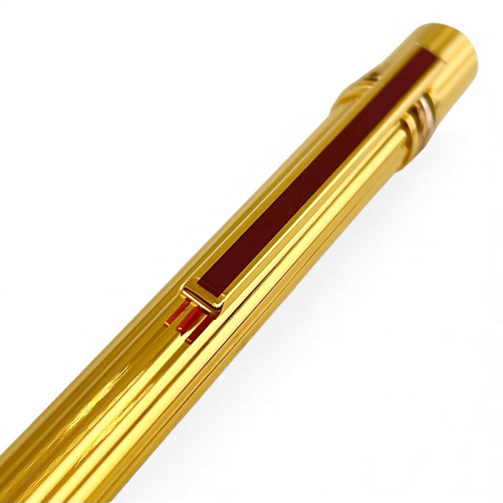 Excellent Cartier mechanical pencil must do Trinity Stripe Pattern Gold bordeaux