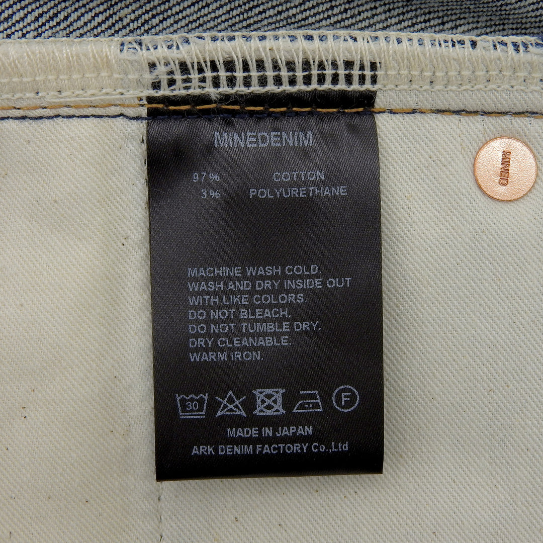 Pristine MINEDENIM Denim pants SV S.Slim STR 5 Pocket cotton mens 7 FPK111HSB