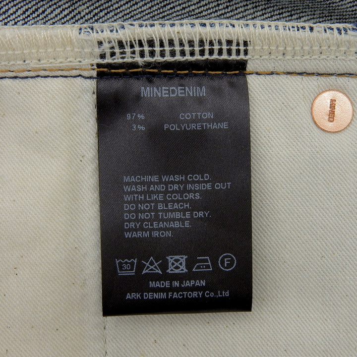 Pristine MINEDENIM Denim pants SV S.Slim STR 5 Pocket cotton mens 7 FPK111HSB