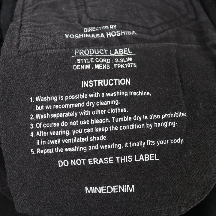 Discounted Pristine MINEDENIM Denim pants S.Slim STR 5ポケット USD skinny 30 FPK107NUD