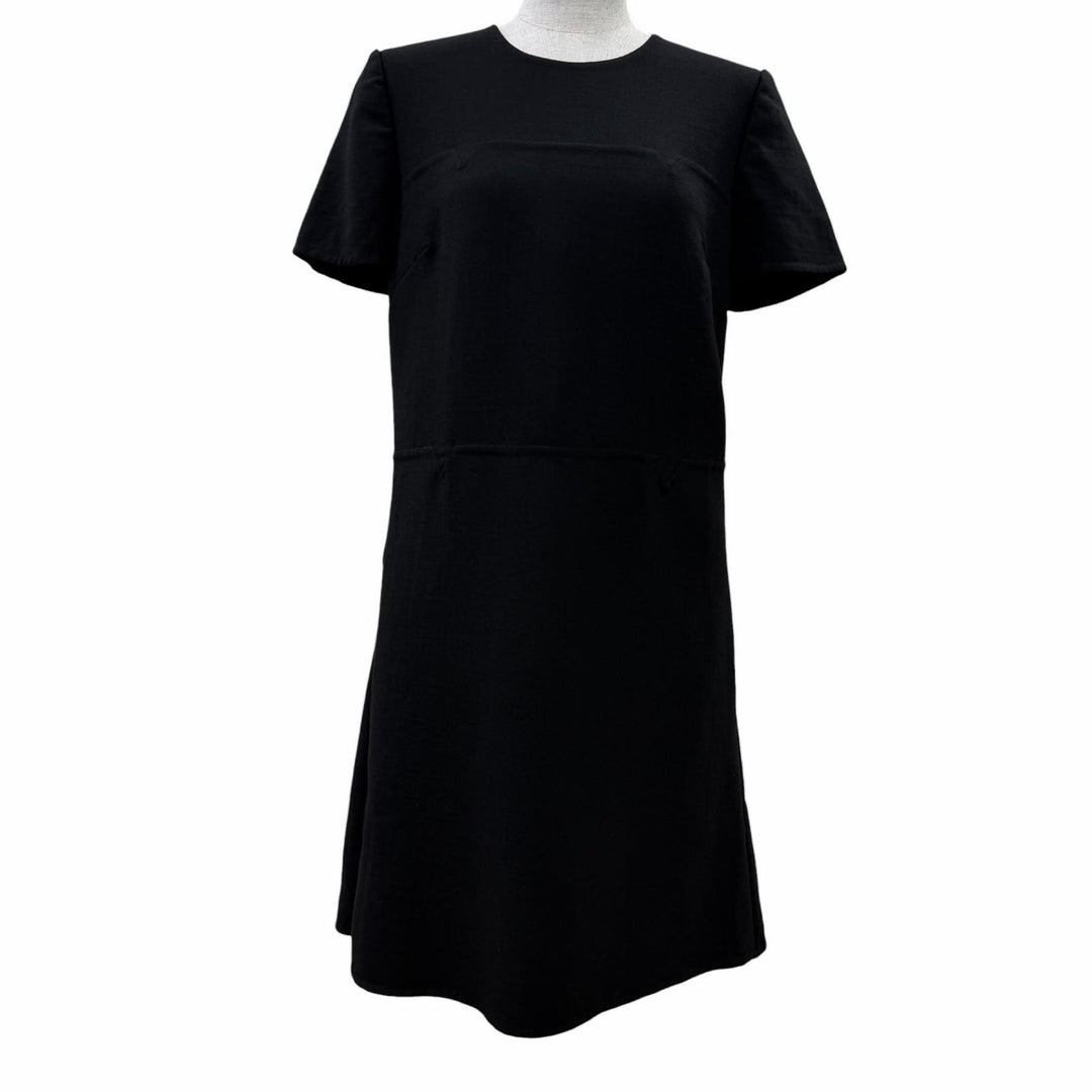 Great VALENTINO one piece Short sleeve black Virgin wool Women 42 TB3VAQZ14EJ