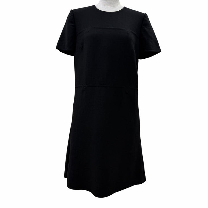 Great VALENTINO one piece Short sleeve black Virgin wool Women 42 TB3VAQZ14EJ