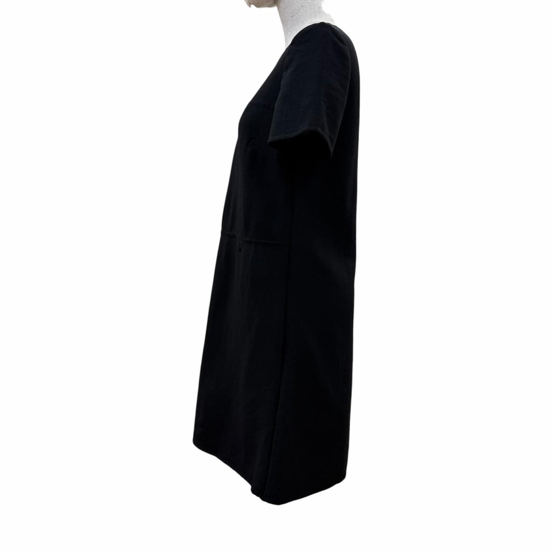 Great VALENTINO one piece Short sleeve black Virgin wool Women 42 TB3VAQZ14EJ