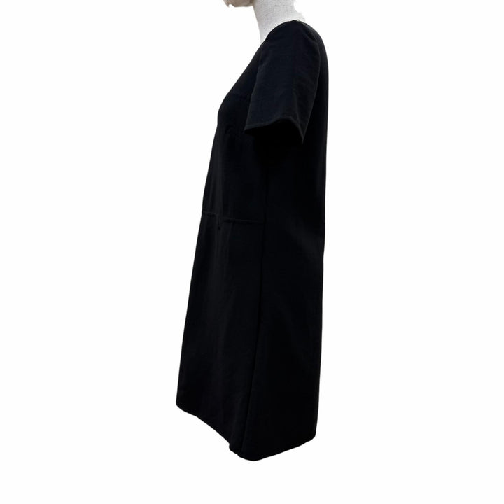 Great VALENTINO one piece Short sleeve black Virgin wool Women 42 TB3VAQZ14EJ