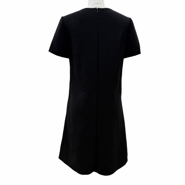 Great VALENTINO one piece Short sleeve black Virgin wool Women 42 TB3VAQZ14EJ