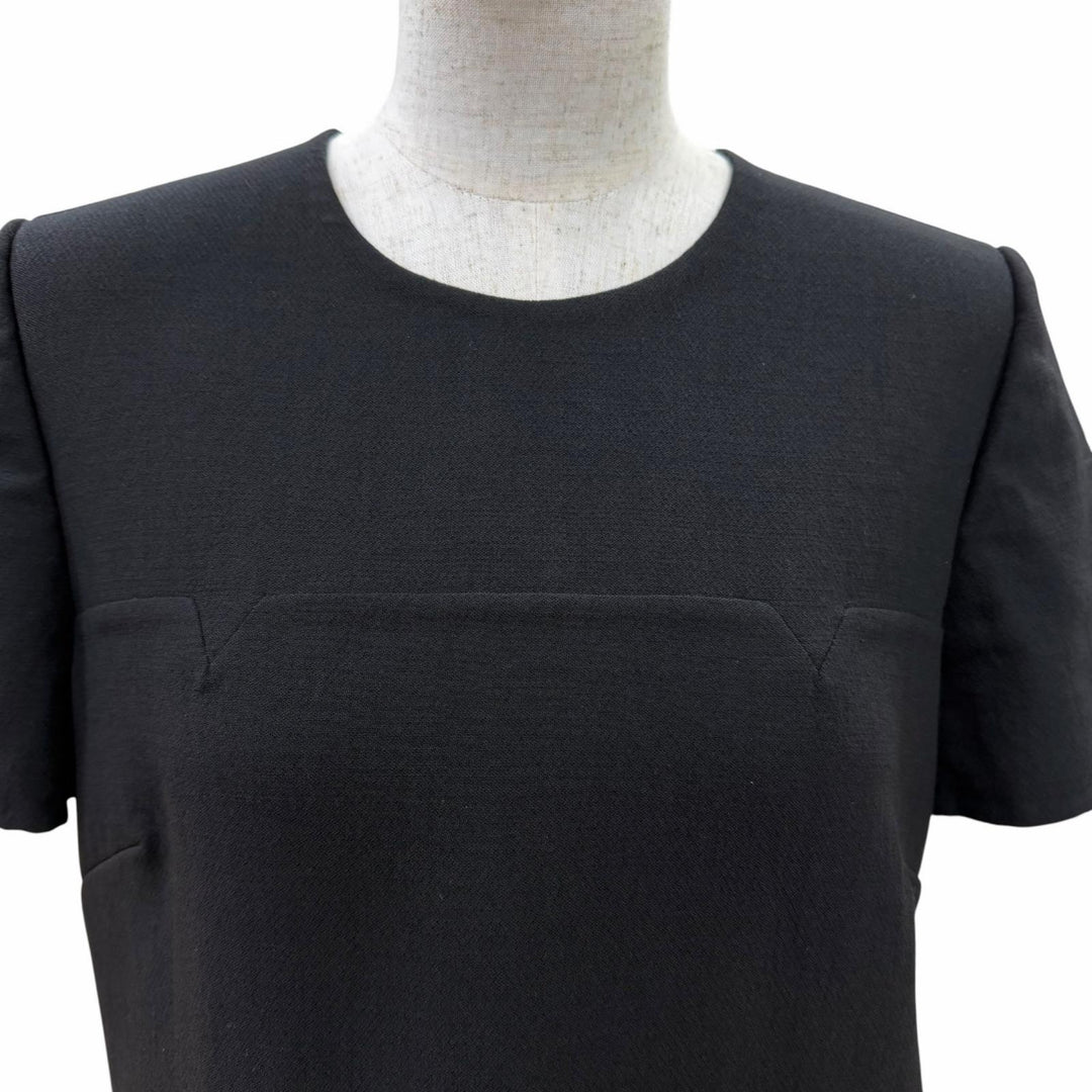 Great VALENTINO one piece Short sleeve black Virgin wool Women 42 TB3VAQZ14EJ