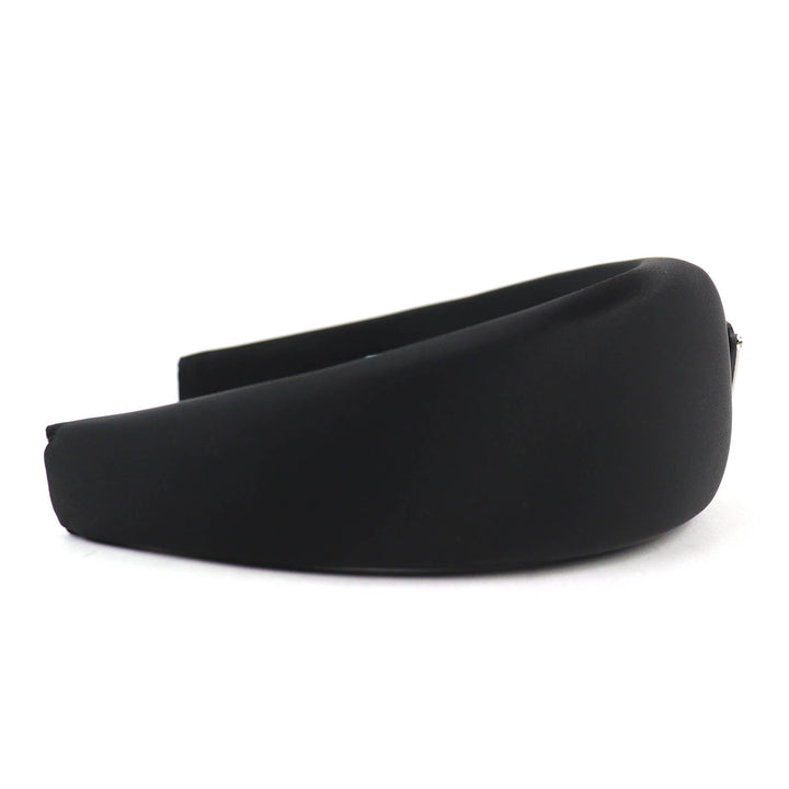 Excellent PRADA hair accessory Triangle logo with RE-NYLON headband black 1IH016