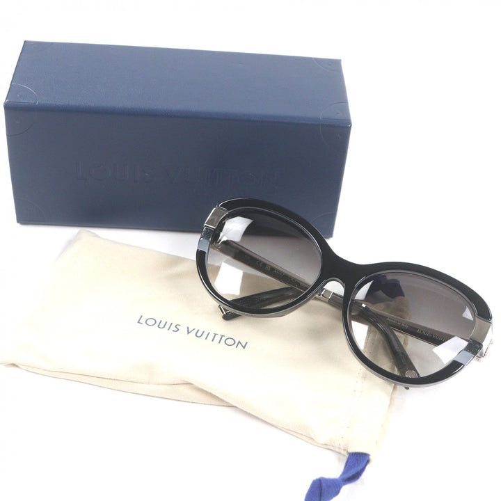 Great LOUIS VUITTON sunglasses Petite Spson Cateye Glitter black
