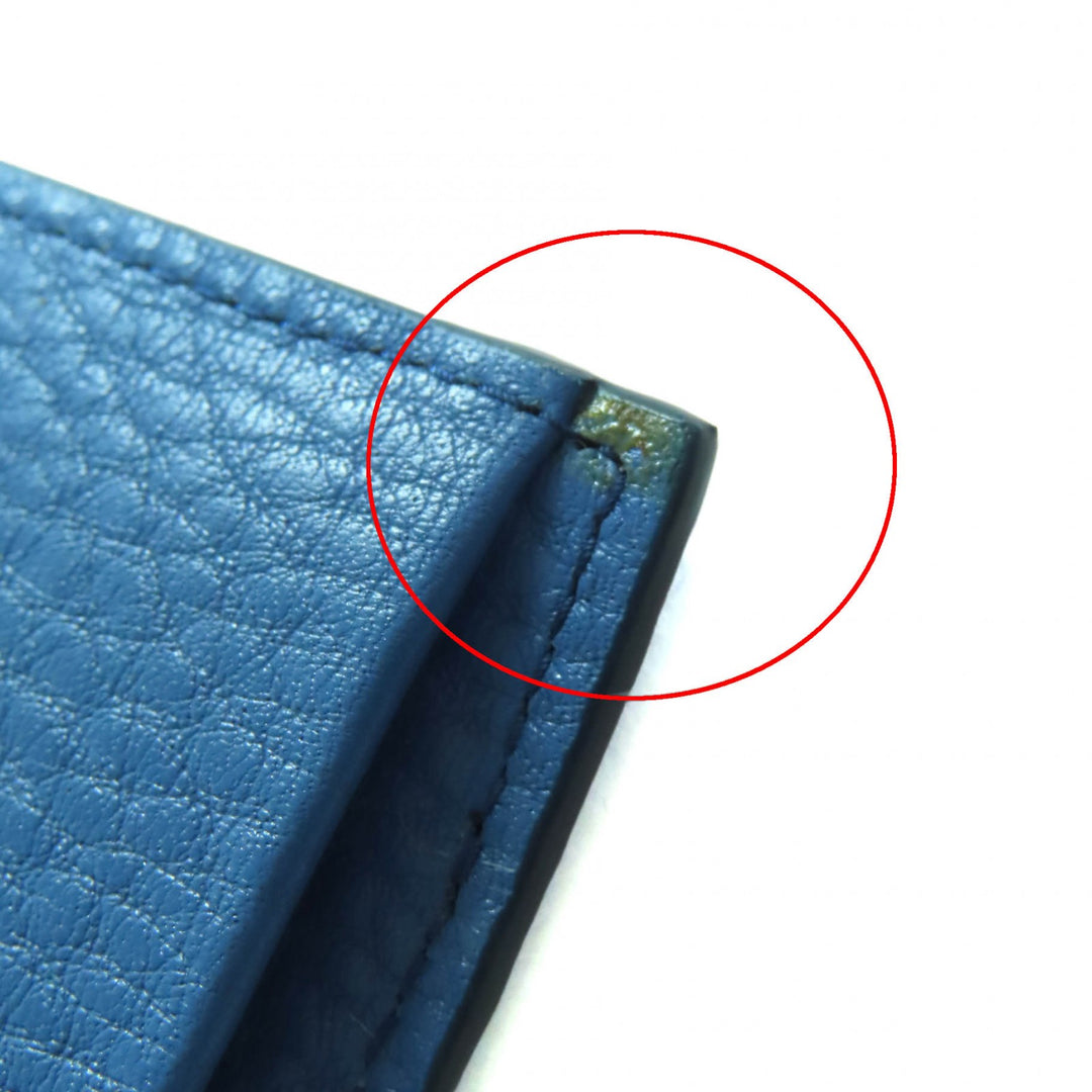 新品 PRADA 二つ折り財布 コバルトレザー レディース 1MV204