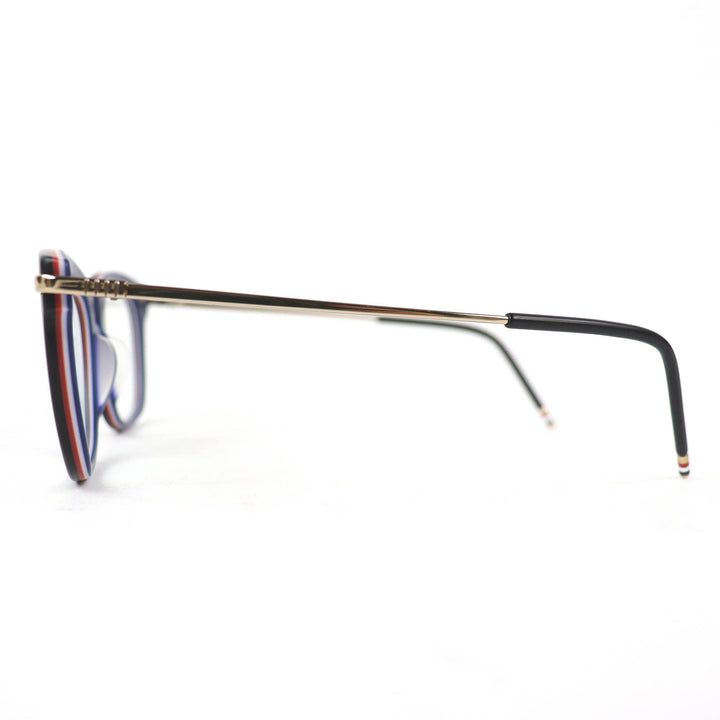 Excellent THOM BROWNE Glasses Square Tricolor Mad black mens TB-712-A-BLK-GLD-5