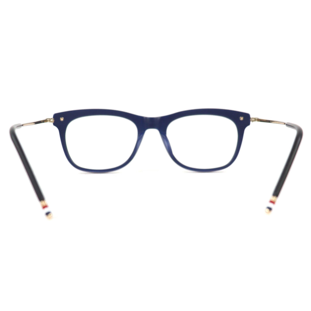 Excellent THOM BROWNE Glasses Square Tricolor Mad black mens TB-712-A-BLK-GLD-5