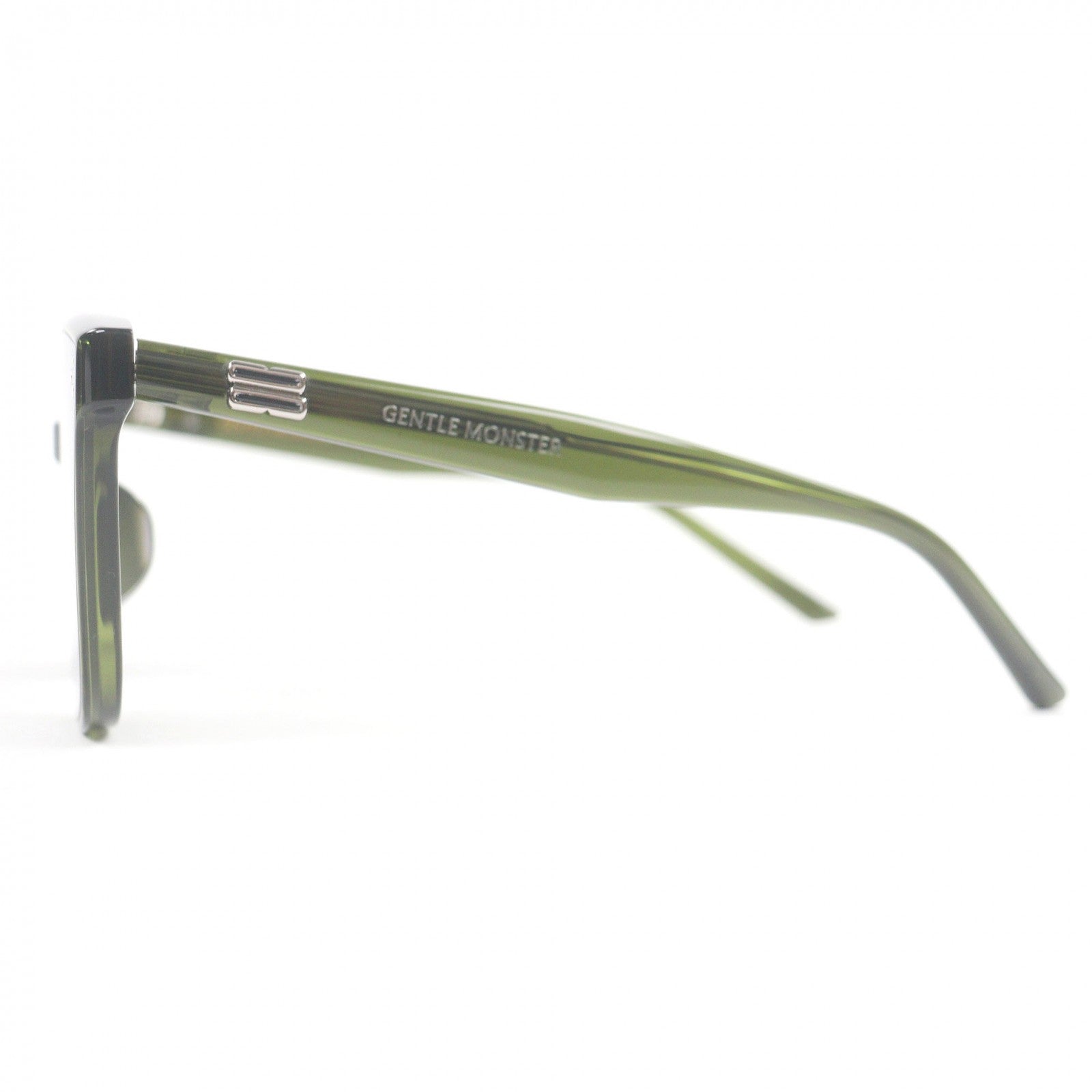 Great GENTLE MONSTER sunglasses BY Square frame Olive green – caro