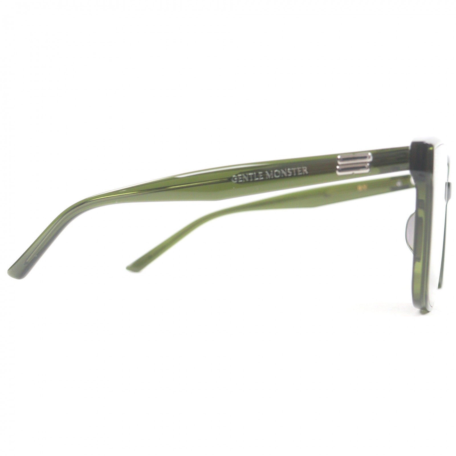GENTLE MONSTER オリーブグリーンサングラス Great GENTLE MONSTER sunglasses BY Square frame Olive green – caro