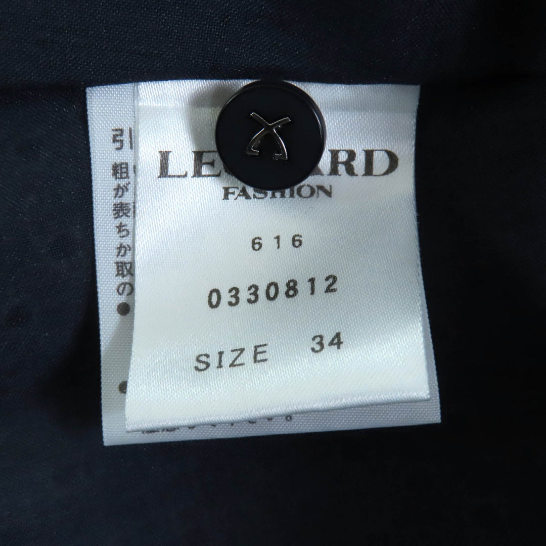 Great LEONARD one piece black multi cotton Women 34 0330812