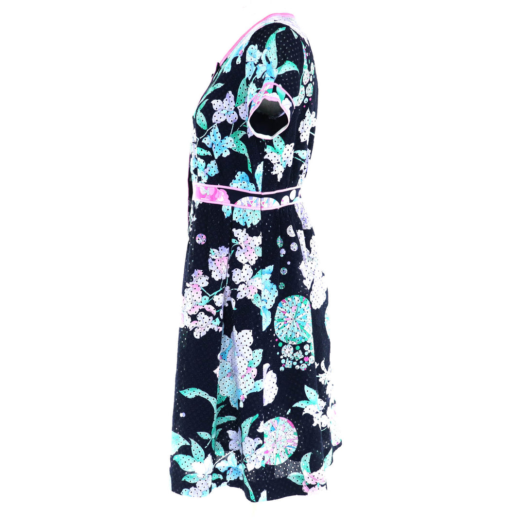 Great LEONARD one piece black multi cotton Women 34 0330812