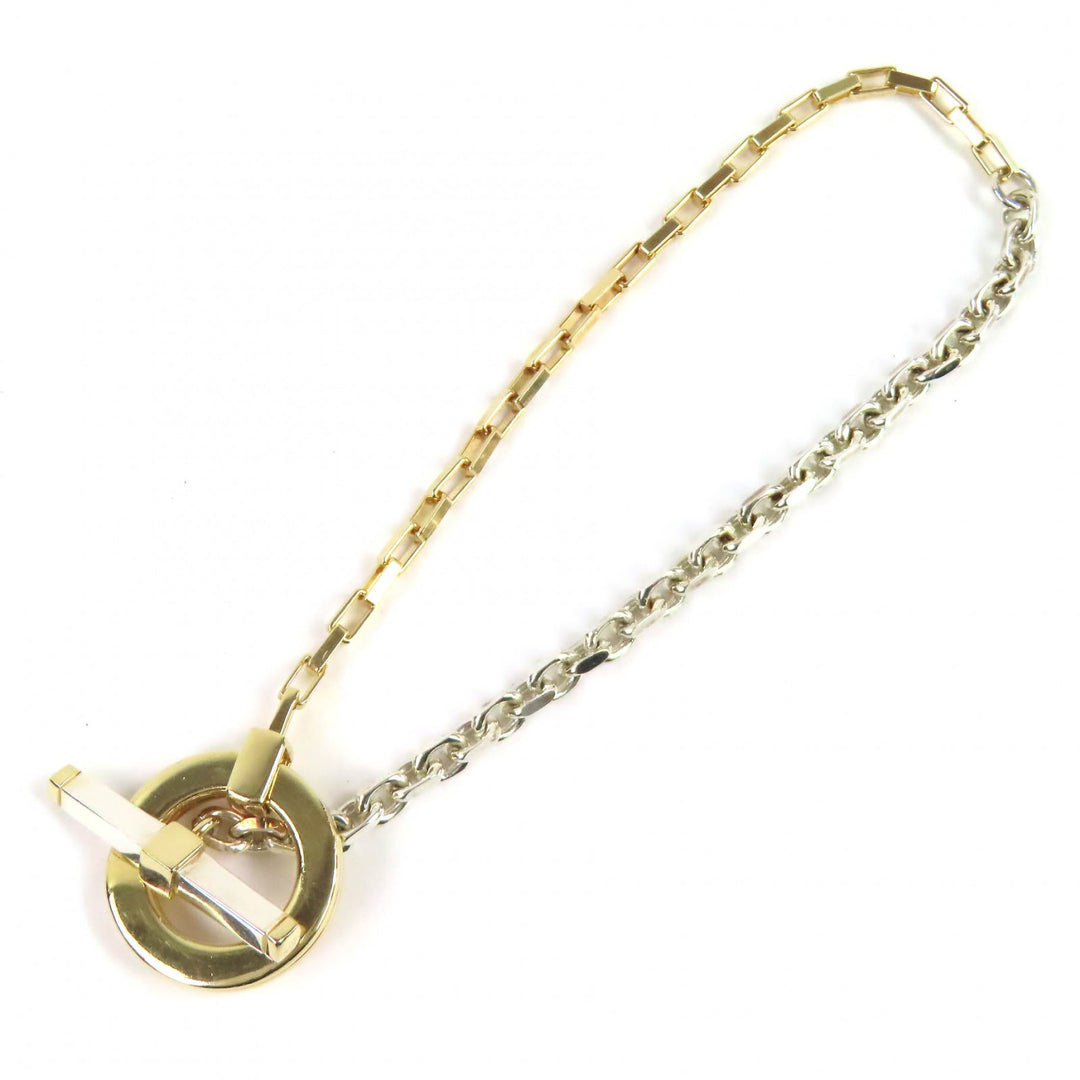Great BOTTEGAVENETA Two-tone Chain Bracelet Accessories AG925 L 754354 V507D
