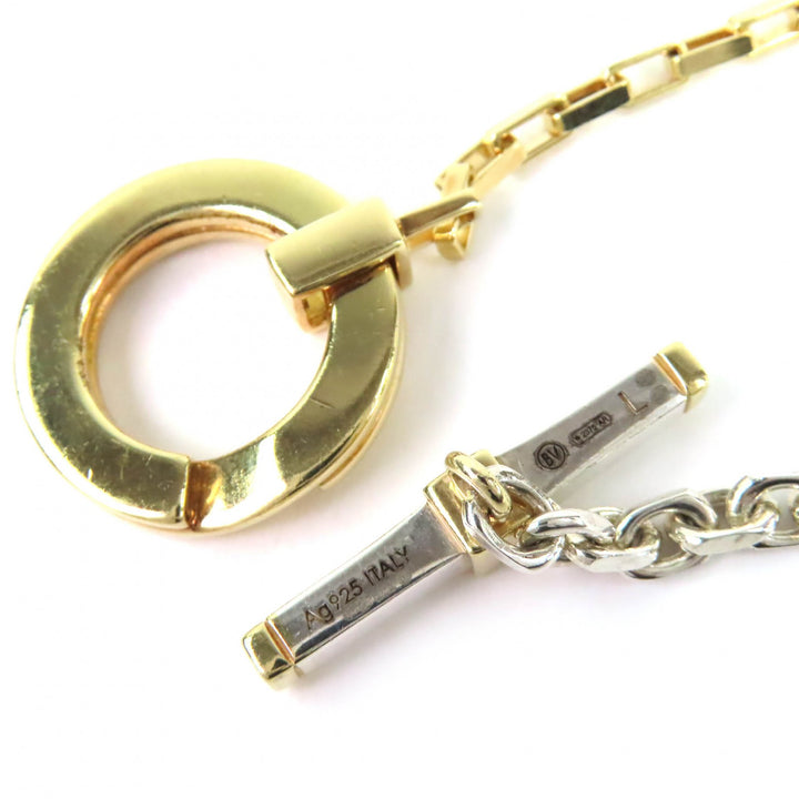 Great BOTTEGAVENETA Two-tone Chain Bracelet Accessories AG925 L 754354 V507D