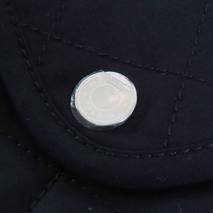 新品 HERMES セリエ ボタン エクエストル ディール ジップアップ ノースリーブ ドレス 34 5E0552DQ